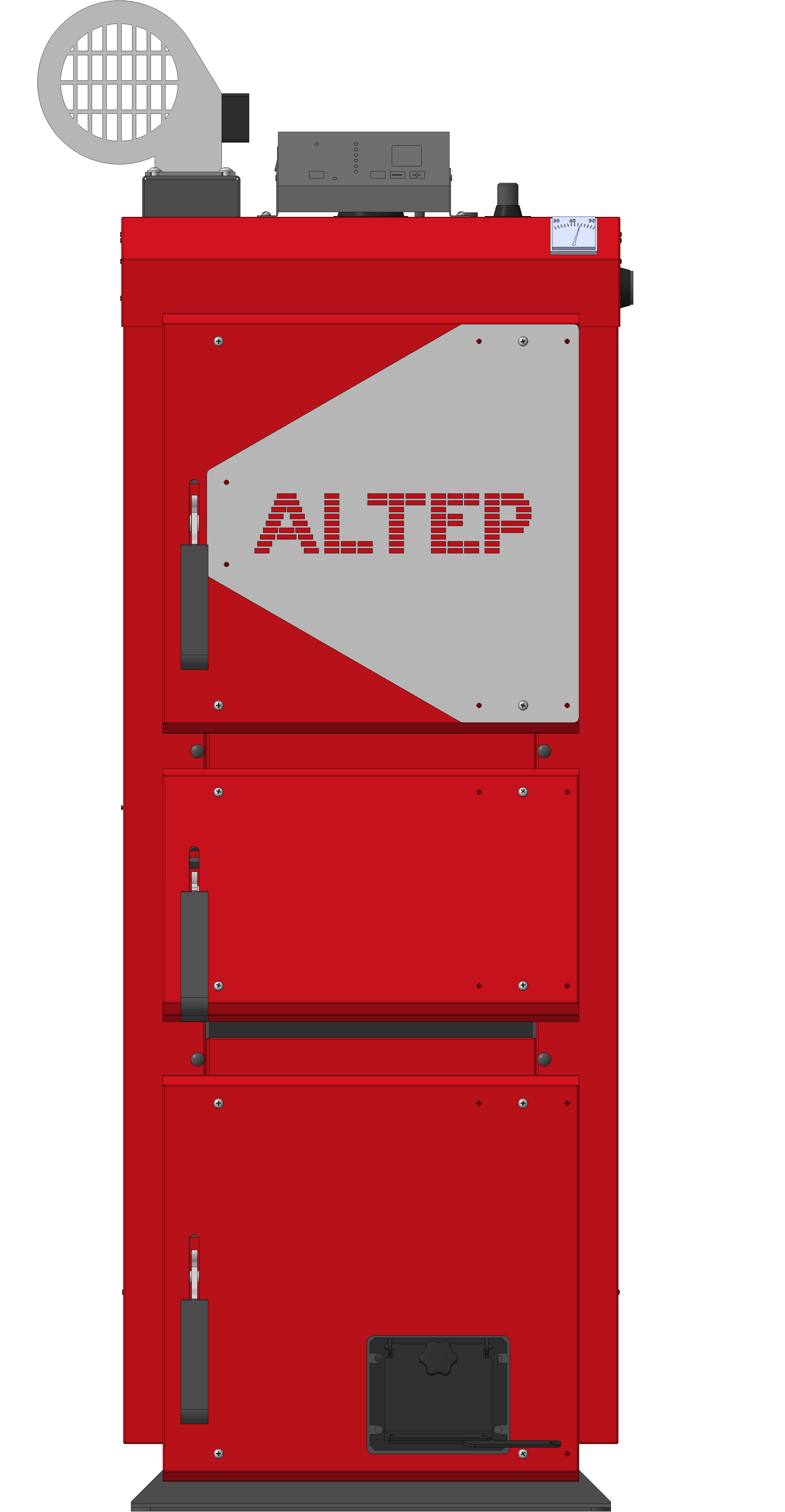 Котел опалювальний твердопаливний водогрійний "ALTEP" КТ-2E-N-33 кВт (DUO UNI Plus комплект)